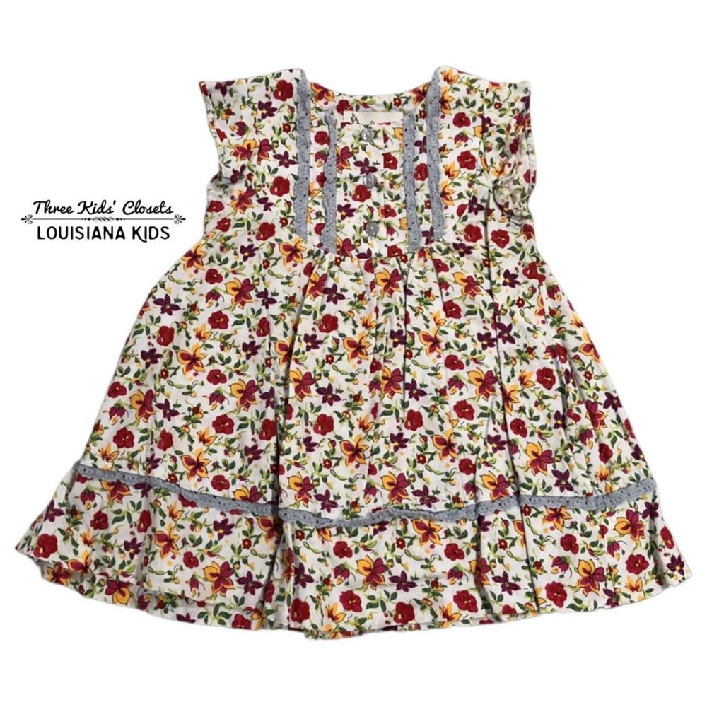 Pippa & Julie 12m Floral & Lace Dress
